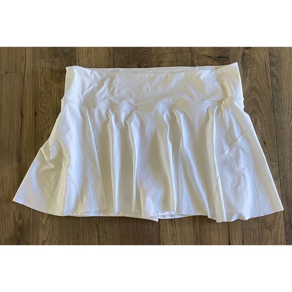 Athleta Ace High Rise 13.5" Tennis Skort 657545 White Skorts Women's Size 3X NWT - Picture 3 of 10
